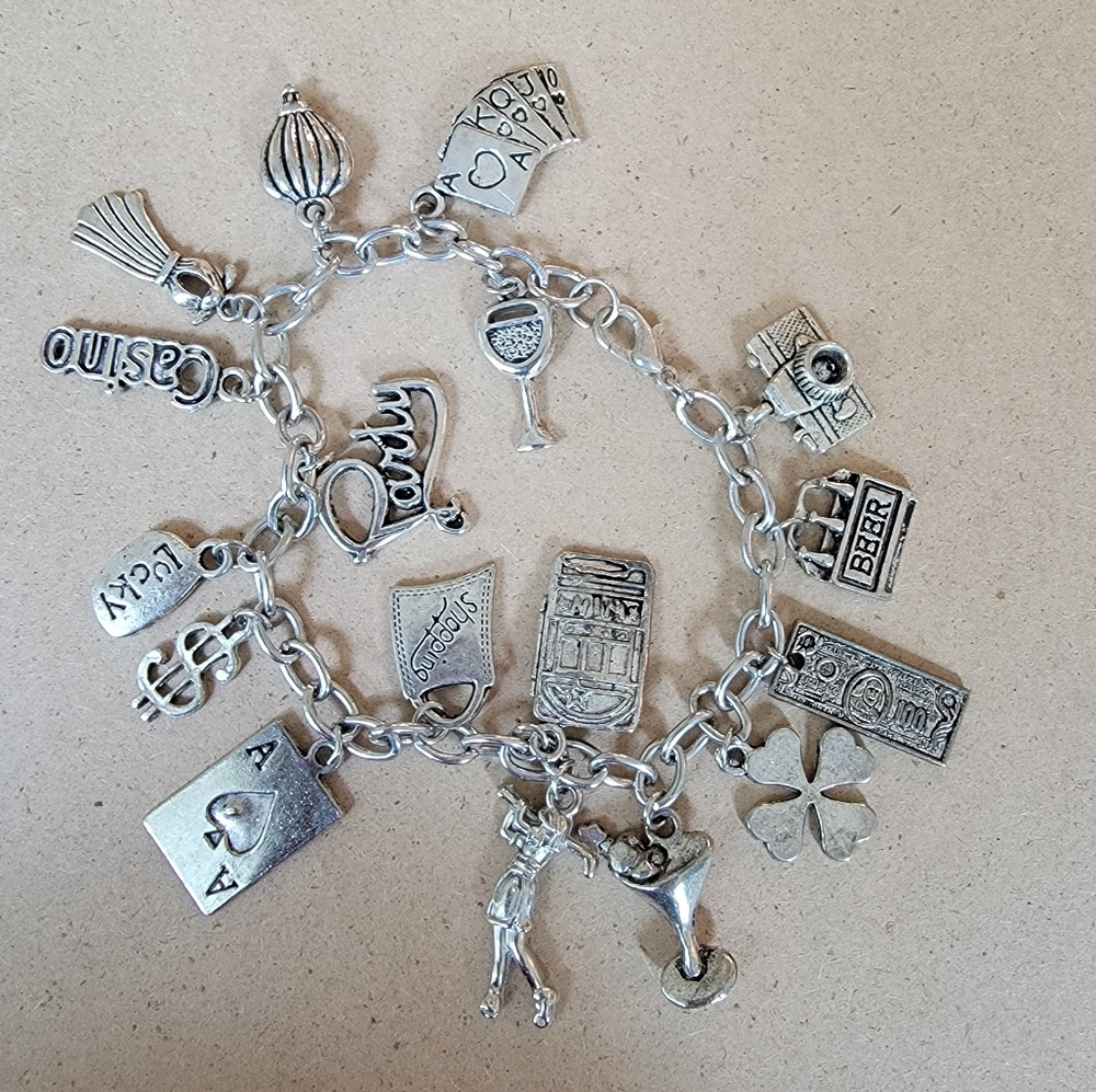 Vegas Luck Party Charm Bracelet
